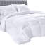 Édredon pour très grand lit, housse de couette toutes saisons, édredon en duvet synthétique avec languettes de coin, lavable à la machine