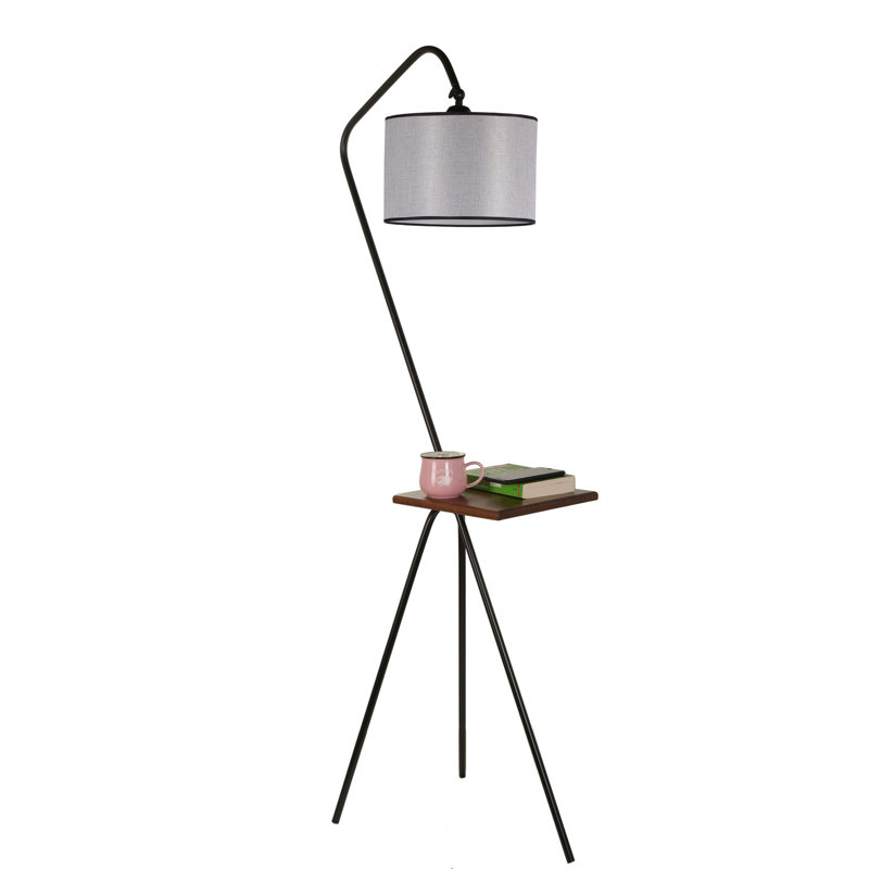 Lampe de table sur pied 73 "Spann, gris