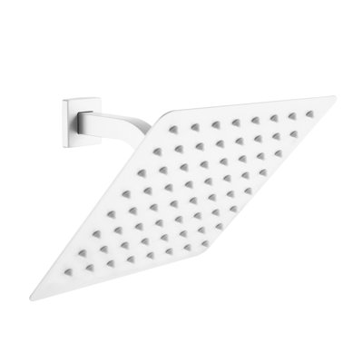 Motif à 1 jet de 2,5 gallons par minute Pomme de douche murale fixe en blanc