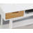 Aaron Two Drawer Mid-Century Modern Open Shelf Wooden Desk-59137467