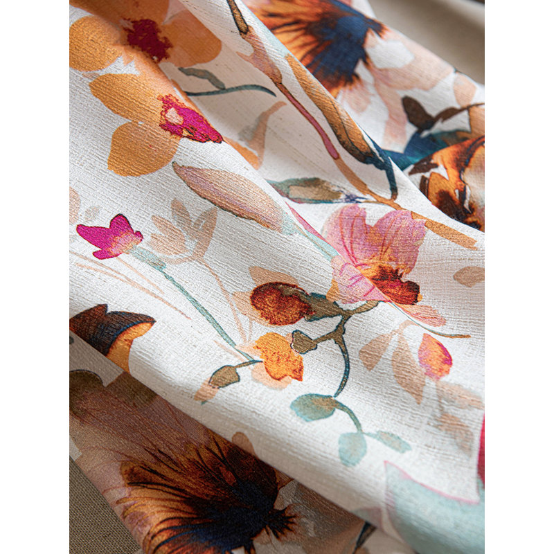 Paire de rideaux semi-transparents en lin, L 45 po x L 96 po