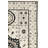 Chrystal Hand Knotted Wool/Cotton Southwestern Rug in Ivory/Gray-33000830