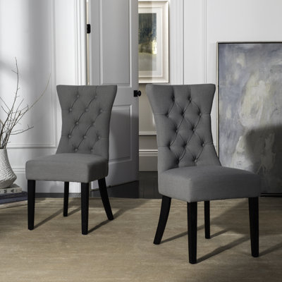 20.7'' H Tufted Linen Upholstered Side Chair