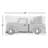  Christmas Truck Hooked Petite Throw Pillow