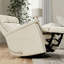 Fauteuil inclinable et oscillant Global Home avec appui-tête et repose-pieds réglables manuellement en similicuir Bentley
