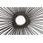 Spoke Burnt Industrial Accent Mirror-73098139