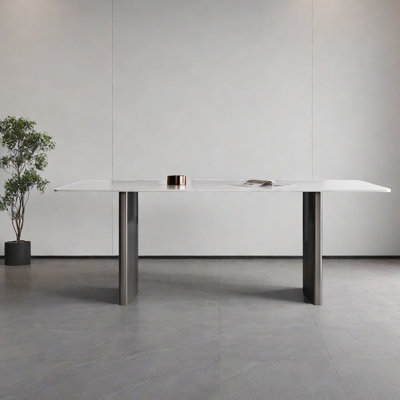 Italian  Minimalist Rock Slab Dining Table