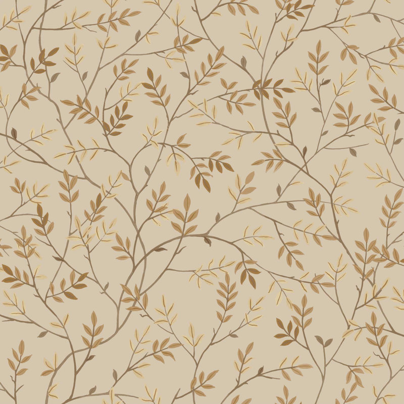 Papier peint adhésif Branches, Taupe