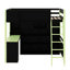 Lit mezzanine en bois avec bureau-72435237