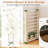Foldable Metal Laundry Drying Rack with Height Adjustable Wings, 18 Drying Rails Beige-264394334-264394335