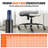 Office Chair Base Replacement, 28", 2500 lbs Static Load Capacity, Heavy Duty Universal Computer Desk Chair Stool Base Part with 5 Casters and Gas Cylinder, Desk Chair Base Replacement, Black