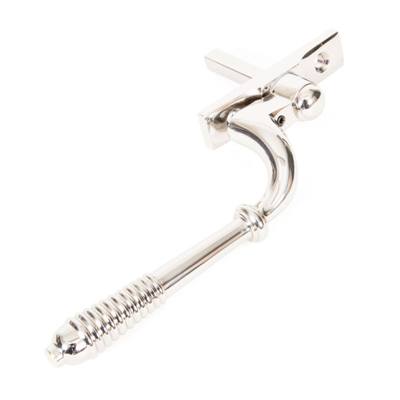 Reeded Espag Door Accessory, Polished Nickel