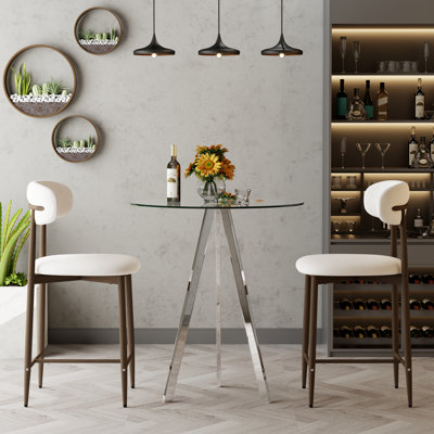 3-Piece Bar Table Set For 2