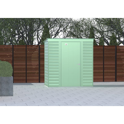 Select Steel Storage Shed Steel Storage Shed, 6X4, Sage Green