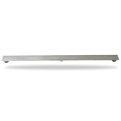 48 po Drain de douche linéaire en acier inoxydable avec surface carrée