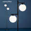 Lampe sur pied à branches 2 lumières avec abat-jour en verre blanc 64,96 po Lytch-1043147050