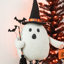 Décoration pour halloween en tissu 38 po avec pieds télescopiques et minuterie
