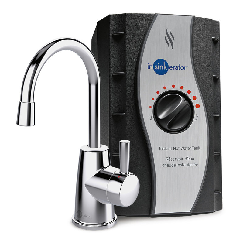 HOT250 Instant Hot Water Dispenser System, Single-Handle 8.21 in. Faucet with 2/3-Gallon Tank, Chrome