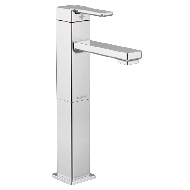 90 Degree Vessel Sink Bathroom Faucet with Drain Assembly, Chrome