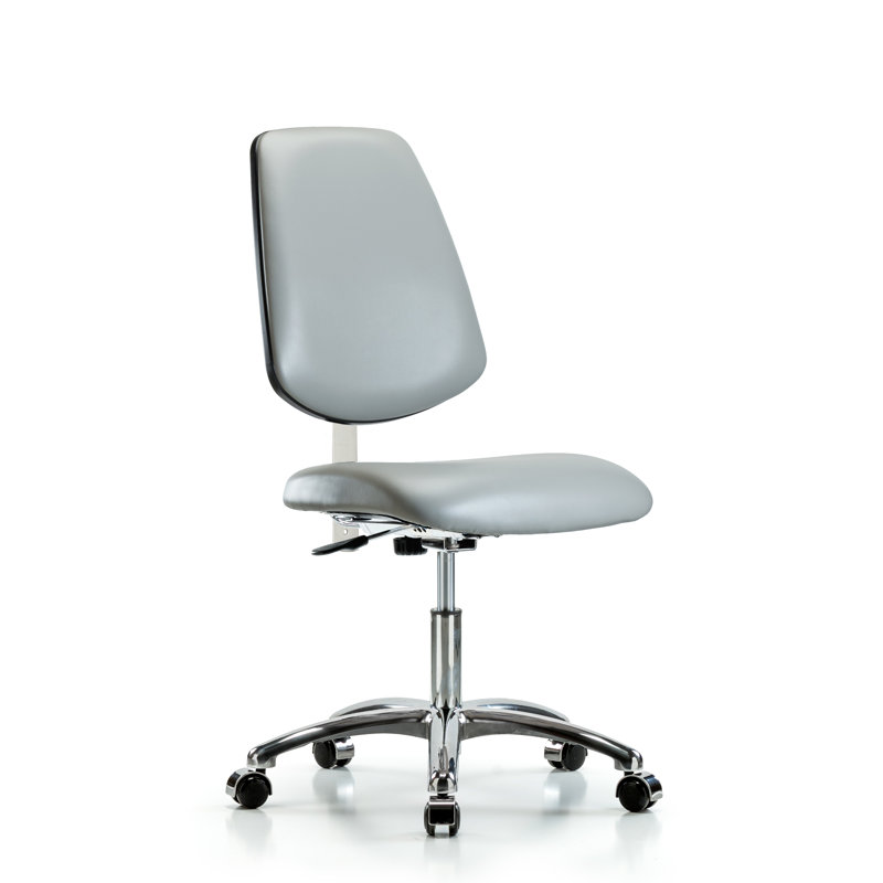 Chaise de travail Evie, Roulettes, Colombe, Inclus
