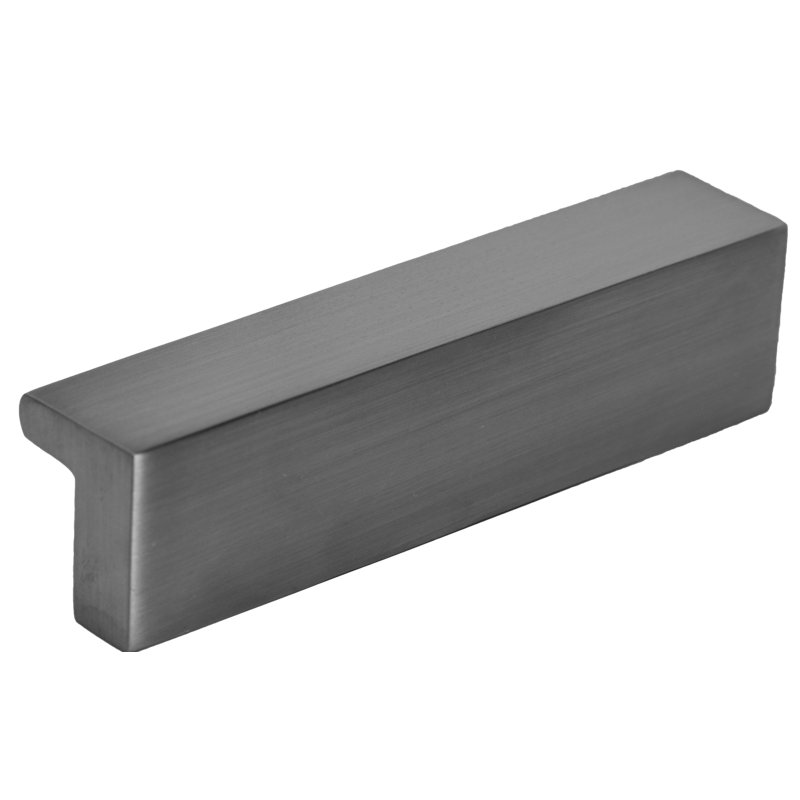 Cabinet Finger Edge Pull, Satin Black, 2.95"