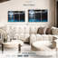 «Moonlit Blue Sea», 3 pièces sur toile-98563097