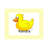 Personalized Duck Cartoon Caricature with a Mat, Ready to Frame-104370516