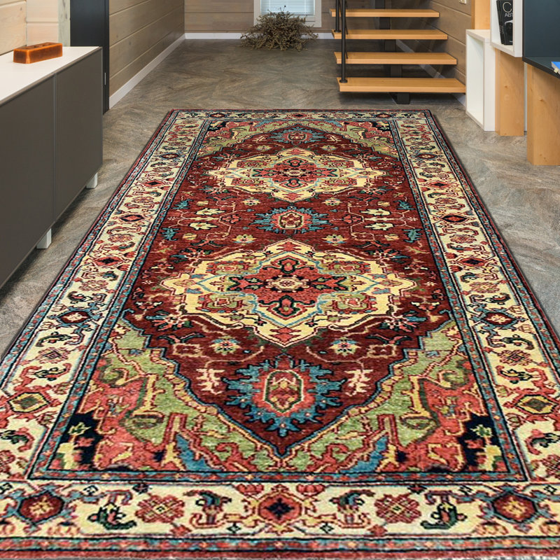 Elegant Wool Oriental Area Rug, Rectangle 12' x 15'