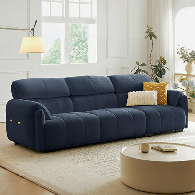 Canapé modulaire bleu en polyester