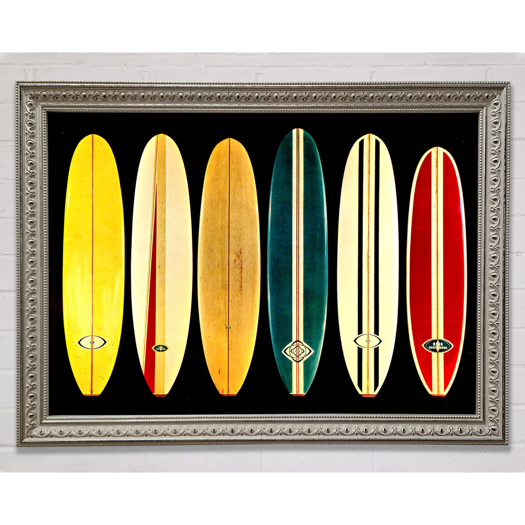 Surfboards At The Ready - Einzelne Bilderrahmen Kunstdrucke