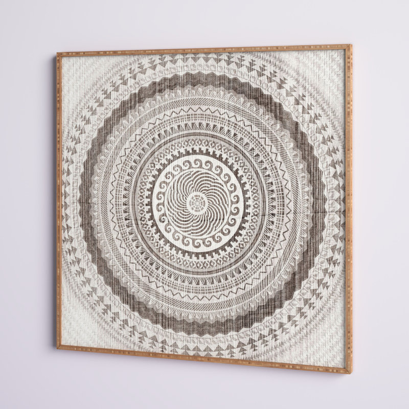 «Winter Wheat» par Iveta Abolina - Reproduction d'art graphique sur papier encadré, H 30 po x l 30 po x p 1 po