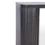 Rangement noir antique pour salle de bain, 2 miroirs, tablette ouverte, style Mid-Century moderne, portes d'armoire à miroir de 23,18 po de hauteur et 25,03 lb, compartiment en métal, hauteur contemporaine-1799000898