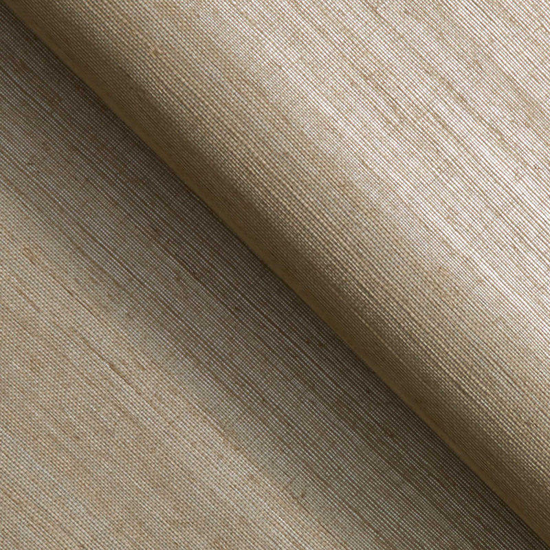 Toile de ramis sisal métallique authentique, Havane clair