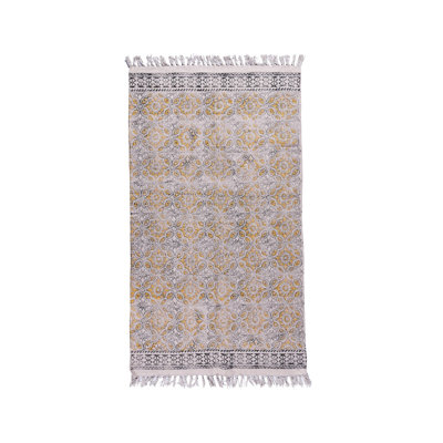 Crickhollow Flatweave Cotton Floral Indoor Rug