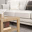 HOMCOM Coffee Table with Storage Shelf, Rectangular Centre Table, Natural