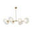 Artisan 8 - Light Alabaster Linear Branch Cloud Glass Bubble Chandelier-760253607