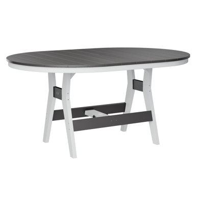 Berlin Gardens Harbor Regular With White Base 64″ Oblong Table