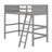Wood Loft Bed With Ladder-2172207