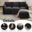 80.3" L-Shaped Modular Sectional Sofa with Storage-1514988772