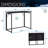 Space Saving Folding Desk - Black