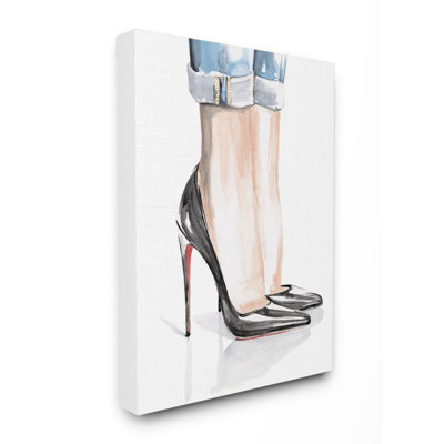 " Fashion Heels Women's Denim Cuff " by Jennifer Paxton Parker