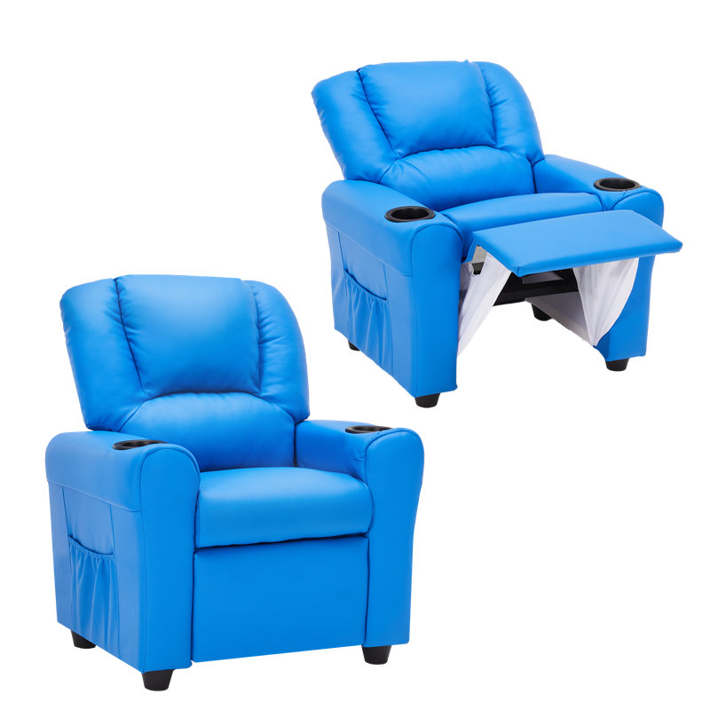 Esca Kids Recliner with 2 Cup Holder, Blue