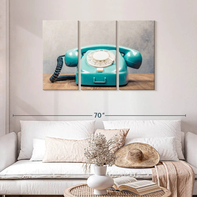 Téléphone à cadran rotatif Senne, H 28 po x l 45 po