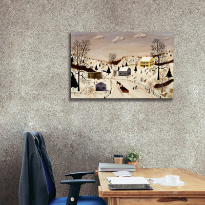  'Winter In The Valley' by C Munro Canvas Wall Art, 40" x 26"