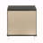 Metallic 2-Drawer Nightstand