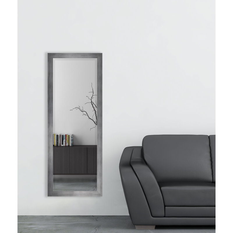 Henslee Mirror, Matte Silver, 59.5" H x 20.5" W