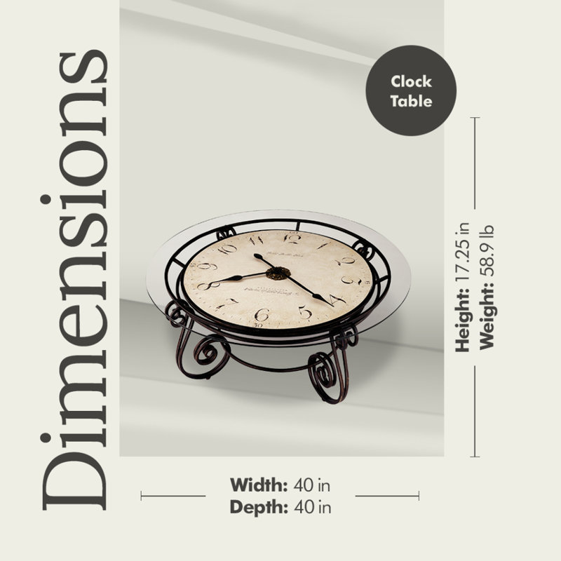 Horloge de plancher 17,25 "Ravenna