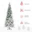 Arbre de Noël artificiel pin enneigé 9 pi avec branches réalistes et 1159 pointes, vert