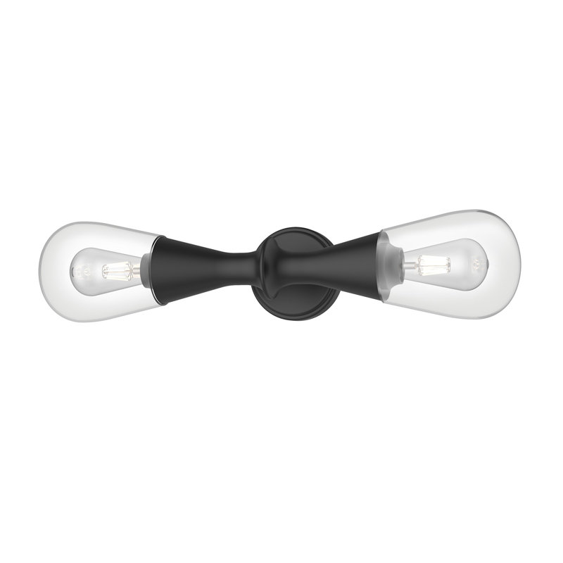 2 - Light Vanity Light, Matte Black
