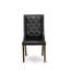 Ensemble de mobilier de salle à manger 7 pièces composé d'une table de salle à manger rectangulaire avec pieds en X et 6 chaises rembourrées en similicuir noir-1667328119-1667328113-1667328112